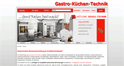 Desktop Screenshot of gastro-kuechen-technik.de