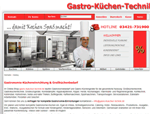 Tablet Screenshot of gastro-kuechen-technik.de